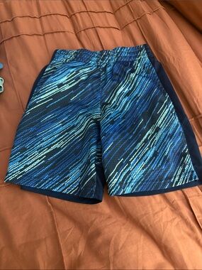 DSG Boys Blue Patterned Athletic Shorts